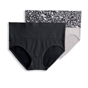 💜Jockey Essentials Women's 360 Slimming, Seamfree Slimming Brief Panties 2Pack